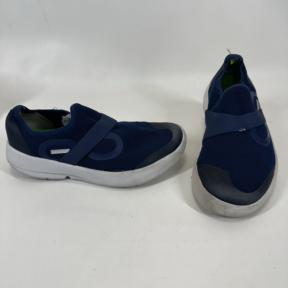 Oofos Shoes Men's Size 9 OOmg Eezee Low Blue Athletic Recovery Slip On